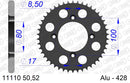 Honda XR 100 R F,G,H,J,K,L,M,N,P,R,S,T,V,W,X,Y,1,2,3 1985-2003 - AFAM MX Racing Chain & Alu Sprocket Kit, 428 (OE Pitch) - 01111701 - P3 Tuning