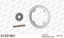 Yamaha YFZ450 ATV 2009-2026 - AFAM Xs-Ring Reinforced Plus Chain & Steel Sprocket Kit, 520 (OE Pitch) - 01251901 - P3 Tuning