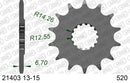 Yamaha YFZ450 ATV 2009-2026 - AFAM Xs-Ring Reinforced Plus Chain & Steel Sprocket Kit, 520 (OE Pitch) - 01251901 - P3 Tuning