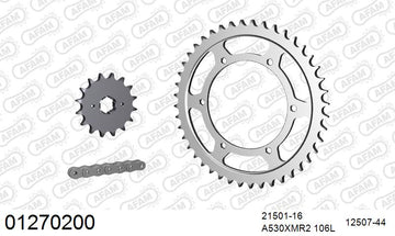 Yamaha XJ600 Radian 1984-1991 - AFAM XS-ring Extra Reinforced Chain & Steel Sprocket Kit, 530 (OE Pitch) - 01270200 - P3 Tuning