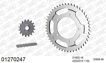 Yamaha YZF-R6 1999-2002 - AFAM XS-ring special reinforced Chain & Steel Sprocket Kit, 532 conversion - 01270247 - P3 Tuning