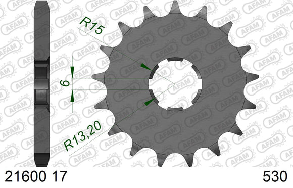 Yamaha XS650 1976-1979 - AFAM XS-ring Extra Reinforced Chain & Steel Sprocket Kit, 530 (OE Pitch) - 01273200 - P3 Tuning