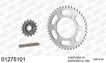 Yamaha XSR700 2021-2022 - AFAM XS-ring super reinforced Chain & Rubber Damped Steel Sprocket Kit, 525 (OE Pitch) - 01275101 - P3 Tuning