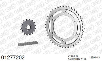 Yamaha FZ750 1987-1989 - AFAM XS-ring Extra Reinforced Chain & Steel Sprocket Kit, 530 (OE Pitch) - 01277202 - P3 Tuning