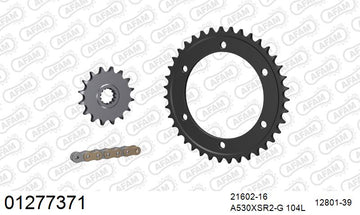 Yamaha YZF750 1993-1997 - AFAM XS-ring super reinforced Chain & Steel Sprocket Kit, 530 (OE Pitch) - 01277371 - P3 Tuning