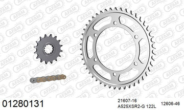 Yamaha FZ8 / Fazer 800 2010-2015 - AFAM XS-ring super reinforced Chain & Steel Sprocket Kit, 525 (OE Pitch) - 01280131 - P3 Tuning