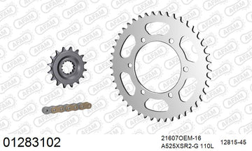 Yamaha Tracer 900 / GT 2015-2017 - AFAM XS-ring super reinforced Chain & Rubber Damped Steel Sprocket Kit, 525 (OE Pitch) - 01283102 - P3 Tuning