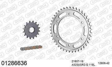 Yamaha TDM900 2005-2010 - AFAM XS-ring super reinforced Chain & Steel Sprocket Kit, 525 (OE Pitch) - 01286636 - P3 Tuning