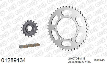 Yamaha Tracer 700 / GT 2016-2019 - AFAM XS-ring Hyper reinforced Chain & Rubber Damped Steel Sprocket Kit, 525 (OE Pitch) - 01289134 - P3 Tuning