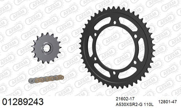 Yamaha YZF1000 Thunderace 1998-2001 - AFAM XS-ring super reinforced Chain & Steel Sprocket Kit, 530 (OE Pitch) - 01289243 - P3 Tuning