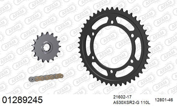Yamaha YZF1000 Thunderace 1996-1997 - AFAM XS-ring super reinforced Chain & Steel Sprocket Kit, 530 (OE Pitch) - 01289245 - P3 Tuning