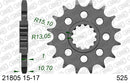 Yamaha YZF-R1 1998-2001 - AFAM XS-ring Hyper reinforced Chain & Steel Sprocket Kit, 525 conversion - 01289402 - P3 Tuning