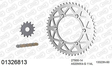 Fantic XX 250 2021-2026 - AFAM MX Racing GP Chain & Alu Sprocket Kit, 520 (OE Pitch) - 01326813 - P3 Tuning