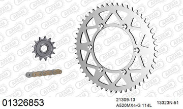 Yamaha WR250 / 400 / 426 F 2001-2009 - AFAM MX Racing GP Chain & Alu Sprocket Kit, 520 (OE Pitch) - 01326853 - P3 Tuning