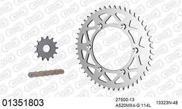 Yamaha YZ450F 2018-2019 - AFAM MX Racing GP Chain & Alu Sprocket Kit, 520 (OE Pitch) - 01351803 - P3 Tuning