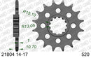 Yamaha YZF-R1 1998-2001 - AFAM XS-ring Hyper reinforced Chain & Alu Sprocket Kit, 520 conversion - 01389401 - P3 Tuning