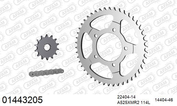Suzuki GSF400 Bandit 1993-1997 - AFAM XS-ring Extra Reinforced Chain & Steel Sprocket Kit, 525 (OE Pitch) - 01443205 - P3 Tuning