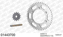 Kawasaki KLX 400 R B1,B2 2003-2004 - AFAM Xs-Ring Reinforced Plus Chain & Steel Sprocket Kit, 520 (OE Pitch) - 01443700 - P3 Tuning