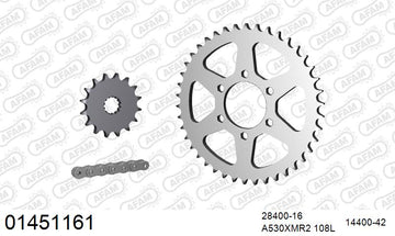 Suzuki GS450S / L / T 1980-1987 - AFAM XS-ring Extra Reinforced Chain & Steel Sprocket Kit, 530 (OE Pitch) - 01451161 - P3 Tuning