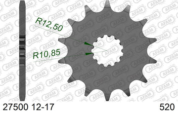 Suzuki GS500E 1989-1993 - AFAM XS-ring Extra Reinforced Chain & Steel Sprocket Kit, 520 (OE Pitch) - 01459200 - P3 Tuning