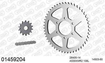 Suzuki GS500E / XE 1982-1983 - AFAM XS-ring Extra Reinforced Chain & Steel Sprocket Kit, 530 (OE Pitch) - 01459204 - P3 Tuning
