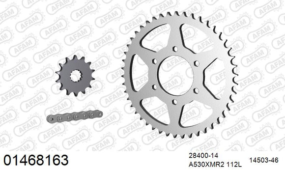 Suzuki GS550L 1982-1983 - AFAM XS-ring Extra Reinforced Chain & Steel Sprocket Kit, 530 (OE Pitch) - 01468163 - P3 Tuning
