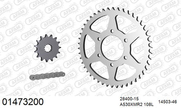 Suzuki GS650GT / Katana 1981-1983 - AFAM XS-ring Extra Reinforced Chain & Steel Sprocket Kit, 530 (OE Pitch) - 01473200 - P3 Tuning