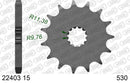 Suzuki GR650 Tempter / GR650 X 1983-1985 - AFAM Reinforced Chain & Steel Sprocket Kit, 530 (OE Pitch) - 01473201B - P3 Tuning