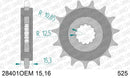 Suzuki V-Strom 650 2016-2020 - AFAM XS-ring Extra Reinforced Chain & Rubber Damped Steel Sprocket Kit, 525 (OE Pitch) - 01473557 - P3 Tuning