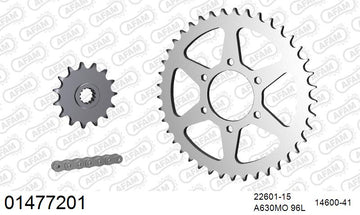 Suzuki GSX750L 1980-1982 - AFAM O-ring reinforced Chain & Steel Sprocket Kit, 630 (OE Pitch) - 01477201 - P3 Tuning