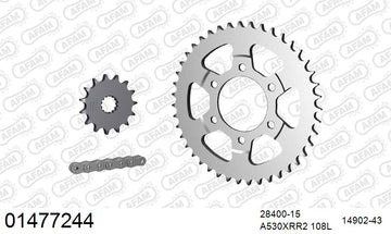 Suzuki GSX-R750 1990-1991 - AFAM XS-ring Extra Reinforced Chain & Steel Sprocket Kit, 530 (OE Pitch) - 01477244 - P3 Tuning
