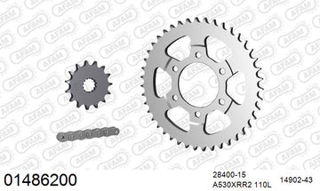 Suzuki RF900R 1994-1999 - AFAM XS-ring Extra Reinforced Chain & Steel Sprocket Kit, 530 (OE Pitch) - 01486200 - P3 Tuning