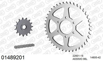 Suzuki GSX1100 / L / S / ES / E 1983 - AFAM O-ring reinforced Chain & Steel Sprocket Kit, 630 (OE Pitch) - 01489201 - P3 Tuning