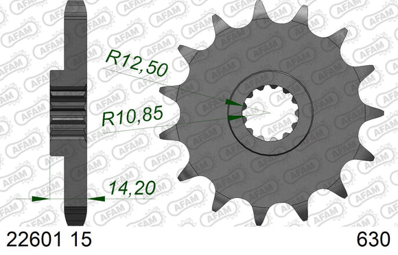 Suzuki GS 1000 S N 1979 - AFAM O-ring reinforced Chain & Steel Sprocket Kit, 630 (OE Pitch) - 01489201 - P3 Tuning