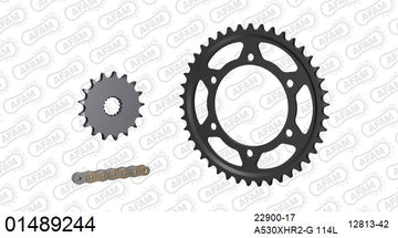 Suzuki GSX-R1000 2012-2016 - AFAM XS-ring Hyper reinforced Chain & Steel Sprocket Kit, 530 (OE Pitch) - 01489244 - P3 Tuning