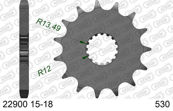 Suzuki GSX-R1000 2012-2016 - AFAM XS-ring Hyper reinforced Chain & Steel Sprocket Kit, 530 (OE Pitch) - 01489244 - P3 Tuning