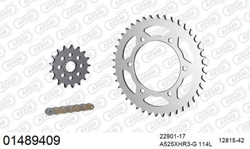 Suzuki GSX-R1000 2009-2011 - AFAM XS-ring Hyper reinforced Chain & Steel Sprocket Kit, 525 conversion - 01489409 - P3 Tuning