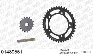 Suzuki DL 1000 V-Strom EU K2,K3,K4,K5,K6 2002-2006 - AFAM XS-ring super reinforced Chain & Steel Sprocket Kit, 525 (OE Pitch) - 01489551 - P3 Tuning