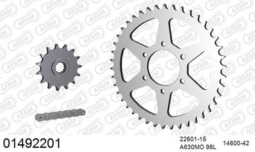 Suzuki GSX1100 / L / S / ES / E 1982 - AFAM O-ring reinforced Chain & Steel Sprocket Kit, 630 (OE Pitch) - 01492201 - P3 Tuning