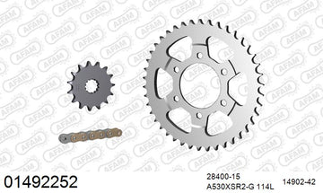 Suzuki GSX-R1100 1993-1994 - AFAM XS-ring super reinforced Chain & Steel Sprocket Kit, 530 (OE Pitch) - 01492252 - P3 Tuning