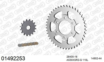 Suzuki GSX-R1100 1995-1996 - AFAM XS-ring super reinforced Chain & Steel Sprocket Kit, 530 (OE Pitch) - 01492253 - P3 Tuning