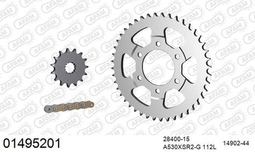 Suzuki GSF1200 Bandit 1998-2000 - AFAM XS-ring super reinforced Chain & Steel Sprocket Kit, 530 (OE Pitch) - 01495201 - P3 Tuning