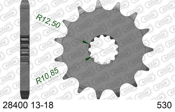 Suzuki GSX1250F / FA 2010-2016 - AFAM XS-ring super reinforced Chain & Steel Sprocket Kit, 530 (OE Pitch) - 01496200 - P3 Tuning