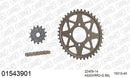 Kawasaki KSF 400 A1,A2,A3,A6F 2003-2006 - AFAM Xs-Ring Reinforced Plus Chain & Alu Sprocket Kit, 520 (OE Pitch) - 01543901 - P3 Tuning