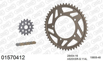 Suzuki GSR600 2006-2010 - AFAM XS-ring super reinforced Chain & Alu Sprocket Kit, 520 conversion - 01570412 - P3 Tuning