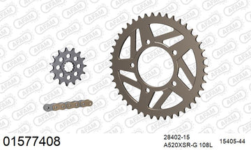 Suzuki GSX-R750 1988-1989 - AFAM XS-ring super reinforced Chain & Alu Sprocket Kit, 520 conversion - 01577408 - P3 Tuning