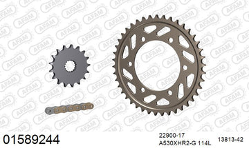 Suzuki GSX-R1000 2009-2011 - AFAM XS-ring Hyper reinforced Chain & Alu Sprocket Kit, 530 (OE Pitch) - 01589244 - P3 Tuning