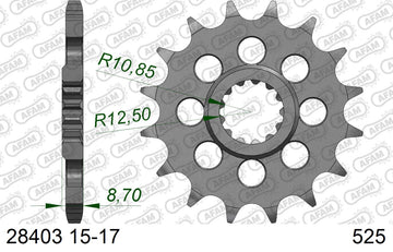 Suzuki GSX-R1000 2005-2006 - AFAM XS-ring Hyper reinforced Chain & Alu Sprocket Kit, 525 conversion - 01589405 - P3 Tuning