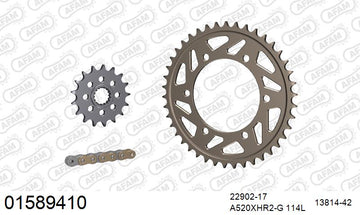 Suzuki GSX-R1000 2012-2016 - AFAM XS-ring Hyper reinforced Chain & Alu Sprocket Kit, 520 conversion - 01589410 - P3 Tuning