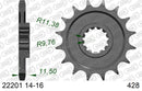 Kawasaki KLX125 2004-2006 - AFAM Standard Chain & Steel Sprocket Kit, 428 (OE Pitch) - 01613502B - P3 Tuning